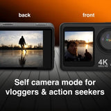 Navig8r Trek 4K Dual Screen Action Camera V1031-NAV-4KCAM-461