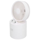 4000mAh Humidifier Fan Dual Mist Spray USB Charging Fan Cooling Humidifier for DormitoryWhite V1294-YM0901-3113210069512