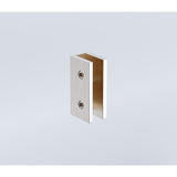 120x200cm Glass Shower Screen with Nickel U-Brackets and Square Pole V63-926201