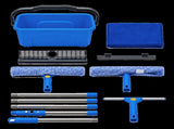 Traderight Window Cleaning Kit With Extendable Pole and Squeegee for Home Blue HC1010-AU