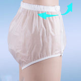 2 Pack Adult Noiseless Incontinence Diaper Cover - Waterproof Leak-Proof Pull-On Plastic Pants, V1370-AZ4-17993