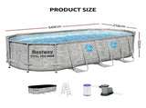 Bestway Swimming Pool 549x274x122cm Steel Frame Above Ground Pools Filter Pump Ladder 13430L BW-POOL-549-56717