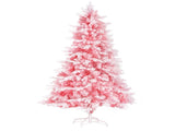 Jingle Jollys Christmas Tree 1.8m Pink Xmas Tree Snowy Party Decor 810 Tips XM-TR-WELL-6FT-PINK-GS