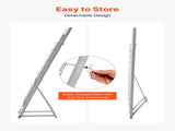 Brochure Display Rack, 10 Pockets Literature Display Stand, Portable Floor Standing V952-WJZSXLDSDZS4EKNWY001V0