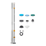 Electric Spin Scrubber with 8 Brush Heads Cordless Cleaning Brush Scrubber 3 Adjustable Handle IPX7 V1294-YM0901-H49040