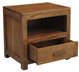 Paris 1 Drawer Solid Mahogany Timber Lamp Table V199-LT001PNMKLP