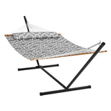 Two Person Hammock with Included Heavy Duty 480lb Capacity, Double Hammock with 12 FT Steel V952-HFDCHBSXHWTXK34ZTV0