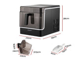 Devanti Ice Maker 23kg Portable Basket Square Cube Machine Black IM-ZB-E-23WL03-BK