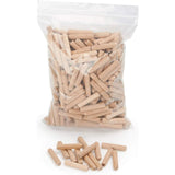 400 pcs Of Wooden Dowels 8 Mm X 50 Mm - Solid Beech Wood Dowel Ideal For Wood ROuter - Suitable For V1188-MS-227-1689
