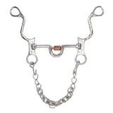 120mm Horse Mouth Snaffle with Chain Stainless Steel Horse Bit for Equestrian Training Equipment V1294-YM3111220273811-0421