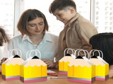 24pcs Back to School Teacher Gifts Pencil Shaped Paper Bags Bulk, Welcome Candy Treat Boxes for V1366-AZ2-W-19350