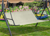 Outdoor Patio Chair Seat Replacement Cover 600D Thickened Oxford Cloth Slipcover for Metal Frame V1366-AZ2-W-12986