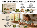 Tiny 3D Beaded Animal DIY Kit, Bead Embroidery Kit Beginners, Animals Themed Beadwork Craft Set V1370-AZ4-15623