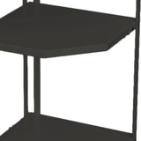 Kitchen Small Corner Shelf Rack Fan Shaped Space Saving Stable Carbon Steel Cookware Stand for Pots V1294-YM0710-3118230294214