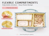 Baby Diaper Caddy Organizer with Rigid Inner Frame, for Changing Table or Car - Unisex Baby Shower V1366-AZ2-W-15545