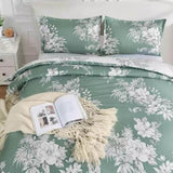 Vintage Floral Duvet Cover Set - Reversible Design-King V745-AQ082033K3