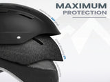 OutdoorMaster Kelvin II Ski Helmet - Snow Sport Helmet Snowboard Helmet for Men Women & Youth White XFOM-KELVINII-WHITEL-CN
