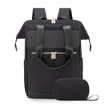 BLACK Korean-style Fashion Compact Backpack, Multi-functional & Large Capacity, Lightweight & Easy V1232-HXJZBB001
