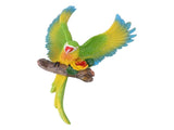 Parrot Wall Decoration Resin Vivid Flapping Hanging Parrot Statue Bird Ornament for Garden Patio V1294-YM0703-3111230091311