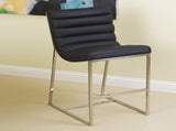 Auburn Modern Leather Bar Chair BarStool In Black V1041-JBS-1528BLACK