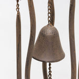 Hanging Chicken Windchime Cast Iron Bell 78cm V637-06984CHK
