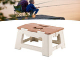 Folding Step Stool Plastic Stable Support Portable Foldable Chair for Outdoor Fishing Camping V1294-YM0901-3116240005811