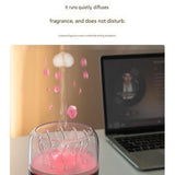 White Jellyfish Aroma Diffuser Humidifier LED Night Light 280ml USB Essential Oil Diffuser with 3 V888-ELOSUNG53492
