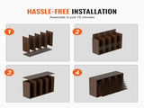Literature Organizers, 36 Compartments Office Mailbox with Adjustable Shelves, Wood Literature V952-MZWJZLFPJBH36S6H5V0