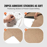 VEVOR Carpet Tiles Reusable, 20"x 20" Carpet Squares With Padding Attached, Soft Padded Carpet V952-KCXFKDT2020YE3HSRV0