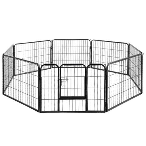 i.Pet 24" 8 Panel Dog Playpen Pet Exercise Cage Enclosure Fence Play Pen PET-DOGPLAYPEN-H60