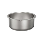 Cefito Kitchen Sink 43cm Round Stainless Steel Basin Single Bowl Silver SINK-RO-43-SI