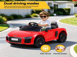 Ride On Car Licensed Audi R8 12V Electric Car for Kids Battery Red RCAR-R8-S-RD