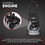 LAWN MOWER SELF PROPELLED 21" WITH A 5.5HP HONDA ENGINE ALLOY BODY MULCHING V379-LAWNMRAL055001