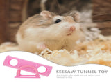 Pink Guinea Pig Toys Hamster Seesaw Pets Tunnel Small Animals V1189-WXFWAL-20260326-02947