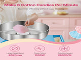 Electric Cotton Candy Machine with Cart, 1000W Commercial Candy Floss Maker with 52cm Stainless V952-HCDRMHTJLSWGM2LX4V3