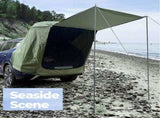 Car Trunk Tent with Canopy - Sun/Rain-Proof Outdoor Camping Picnic Tent, Green V1308-DSZKI-594