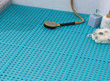 10PCS Suction Cup Floor Mats Anti Slip Plastic Mosaic Bath Mat for Kitchen Bathroom Blue V1294-YM0716-3112220042314
