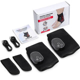 2 Pack Wireless Heated Vibration Ankle Foot Massager Wrap, Rechargeable Thermal Massage Brace for V1265-JK-27