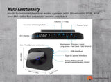 Tooleroo USB Rechargeable Desktop CD Player Speaker Bluetooth Portable Black V238-SUPDZ-41319004274768