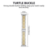 Compatible with Apple Watch Band Replacement Stainless Steel Metal Band-middle gold38-40mm V1263-JX-1763