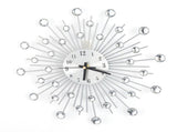 Fashion Luxury Diamond studded Metal Wall Clock Living Room Bedroom Decor V1294-YM0901-JY01479