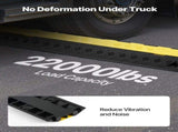 Cable Protector Ramp, 9,979 kg/axle Capacity, 2 Channel Heavy Duty TPU Cord Hose Wire Cover, 31 x 28 V952-SKCDLBHPD2CTEZB4B001V0