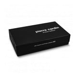 Pierre Cardin Leather Passport Holder Cover Wallet w/ RFID Protection - Black V563-PC3907-BLACK