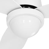 Devanti 52'' Ceiling Fan DC Motor LED Light Remote Control - White CF-B-52-312W-WH