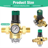 Home Plumbing Use Water Pressure Regulator, 34-Inch with Gauge and Mesh Filter, English Manual V1366-AZ2-W-21892