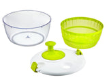 Large Salad Spinner- Wash, Spin & Dry Salad Greens, Fruits & Vegetables This salad spinner features V1369-AZ3-W-06637