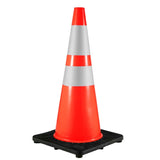 6Pack 36" Traffic Cones, Road Parking Cone with Black Weighted Base, PVC Orange Traffic V952-36INHDBJMLZ6PCS01V0