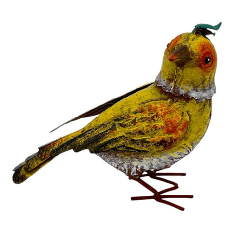 Colourful Yellow Bird Decoration 18cm V637-71311BRD