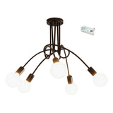 Modern Chandelier Iron Art Stylish Easy to Install Industrial Ceiling Light Fixture for Study V1294-YM0901-3119240076613