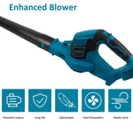 Cordless Leaf Blower Dust Tools Garden Lightweight for Makita 18V Battery AU V201-FUN0036BU8AU